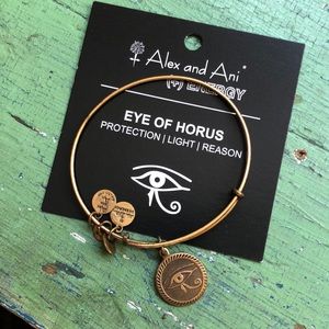 Gold eye of Horus Alex and Ani bracelet